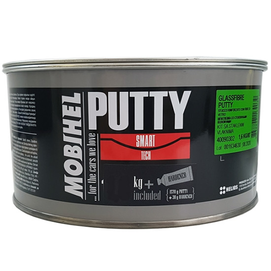 Mobihel ПЕ шпаклівка GLASSFIBER зі скловолокном 1,6 кг