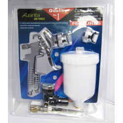 Краскопульт H-827K HVLP Auarita 1.3мм +1.7мм с регулятором давления