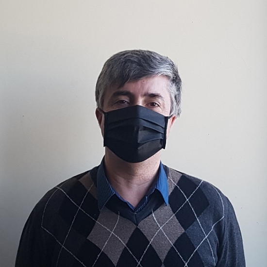 Захисна трьохшарова маска СР 001, чорна (упаковка - 10шт)