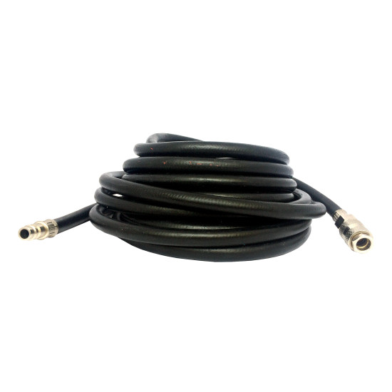 Шланг резиновый воздушный с быстроразъемными соединениями, 10x16.5мм, 15м